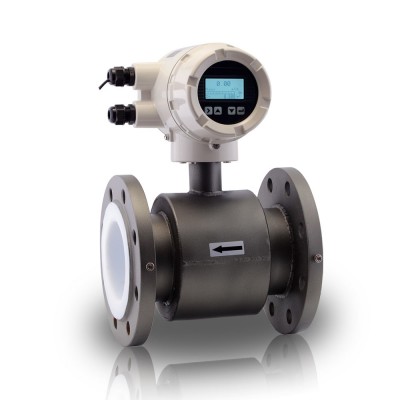 4-20mA Output Electromagnetic Smart Digital Chemical Water Flow Meter With Flange Electronic