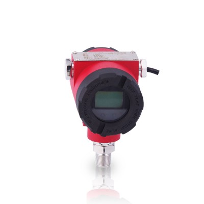 Pressure transducer with lcd display